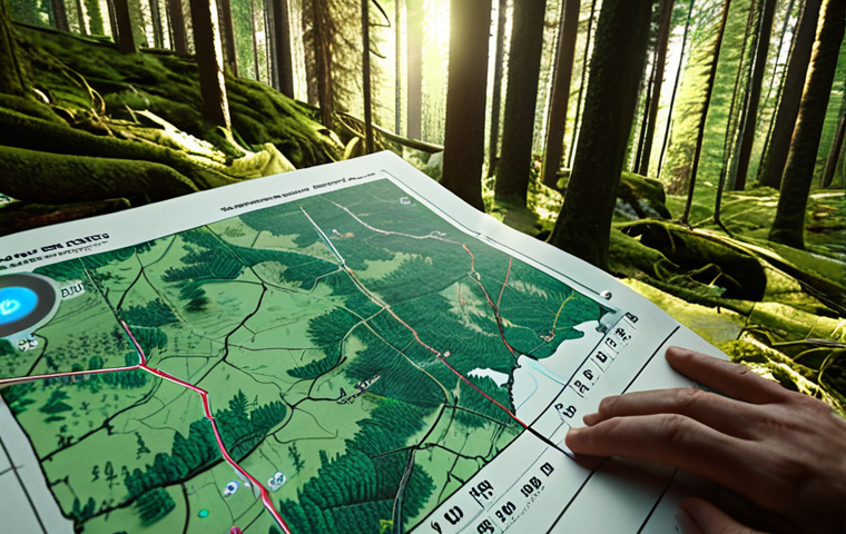 **

Prompt:  A lush, dense Swedish forest (Småland region example).  Sunlight dappling through the canopy.  Someone navigating the woods with a map and compass, symbolizing the challenges of "navigating the jungle" of video analysis.  A subtle, futuristic holographic overlay on the map showing data points and analysis visualizations.

**