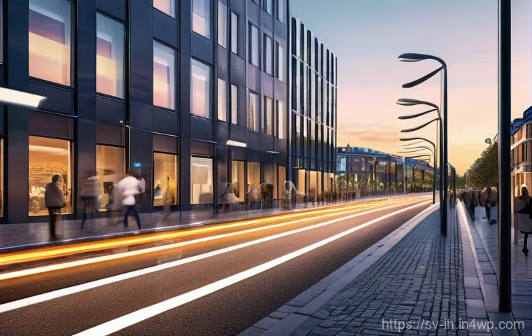 OpenVINO를 활용한 AI 모델 최적화 - **Prompt: Smart Urban Living with Edge AI** "A clean, futuristic street scene in a modern Swedis...