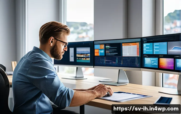 컴퓨터 비전 프로젝트에서의 실수 피하기 - A professional data scientist in a modern Scandinavian office environment, carefully organizing a di...