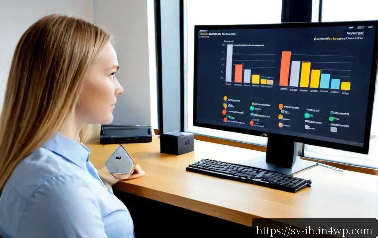 Home 17 AI 모델에 대한 신뢰성 평가 기준 - Photorealistic Scandinavian office scene, a Swedish data analyst in a neat modern workspace reviewin...